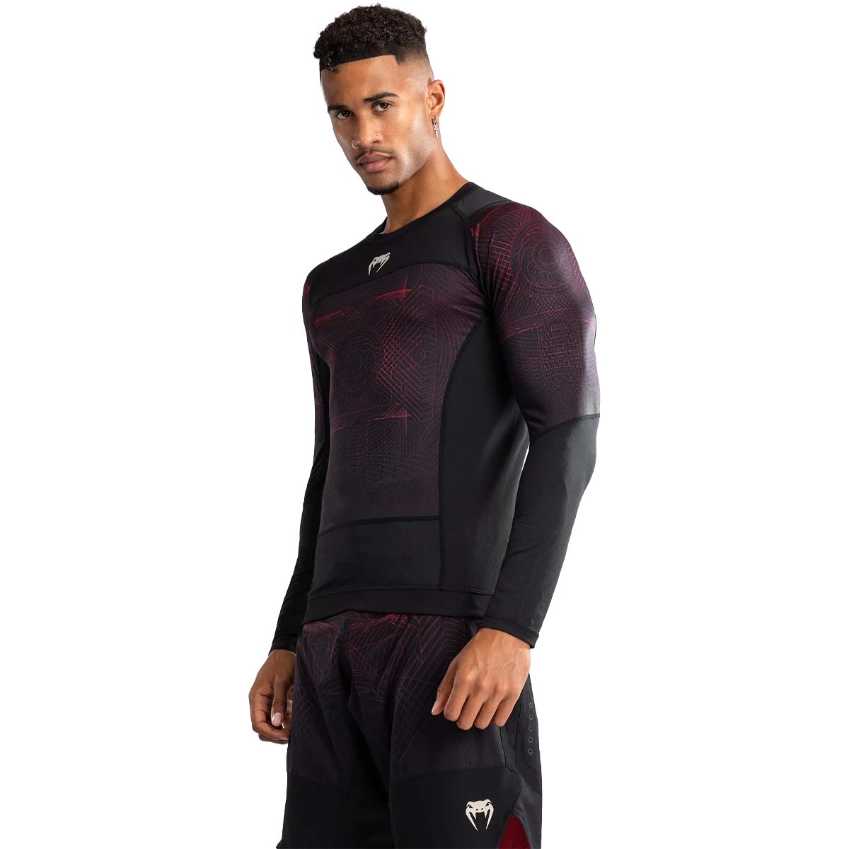 Venum G-Fit Air довгий рукав висипаний захист чорний/червоний