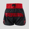 Venum Inferno Muay Thai Shorts Holzkohle/Grau/Rot