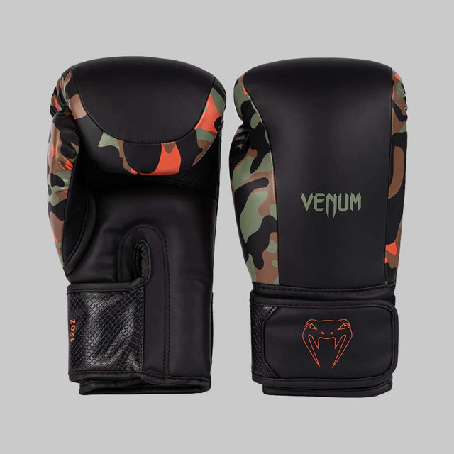 Venum Jungle Ops Boxing Gloves Black/Khaki Camo