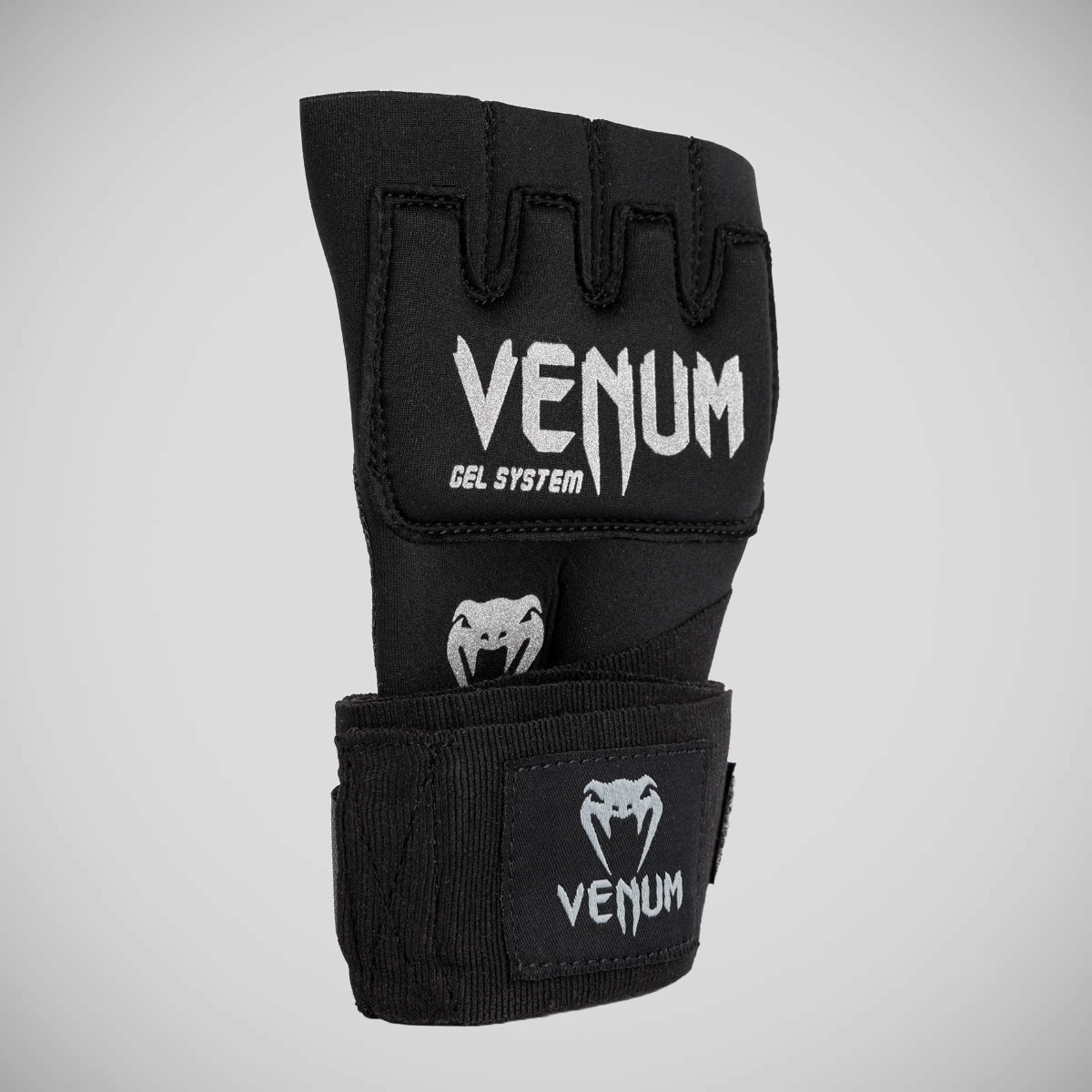 Venum Kontact gel envoltura a mano rápida negro/plateado