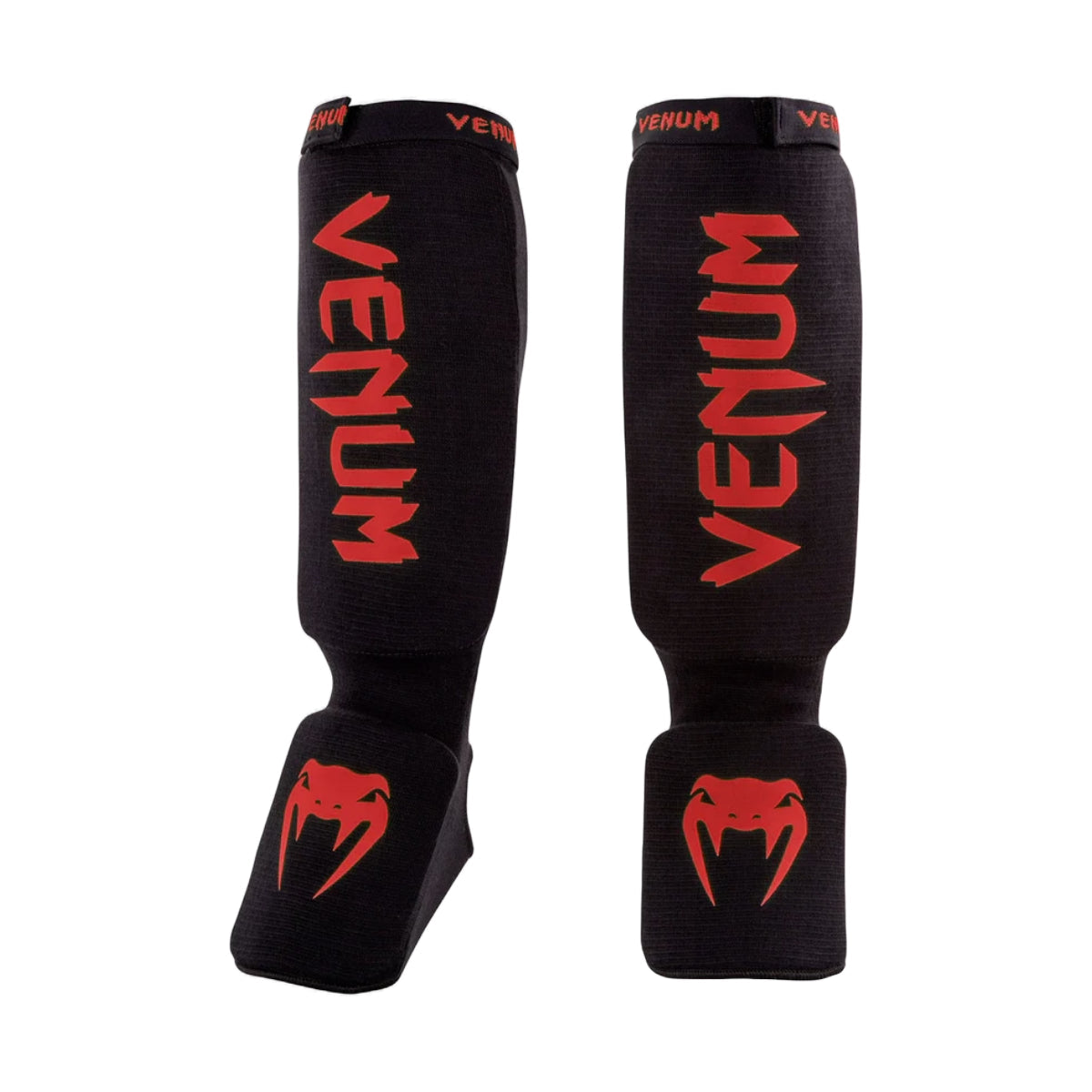 Venum Kontact Shin Guards Black/Red