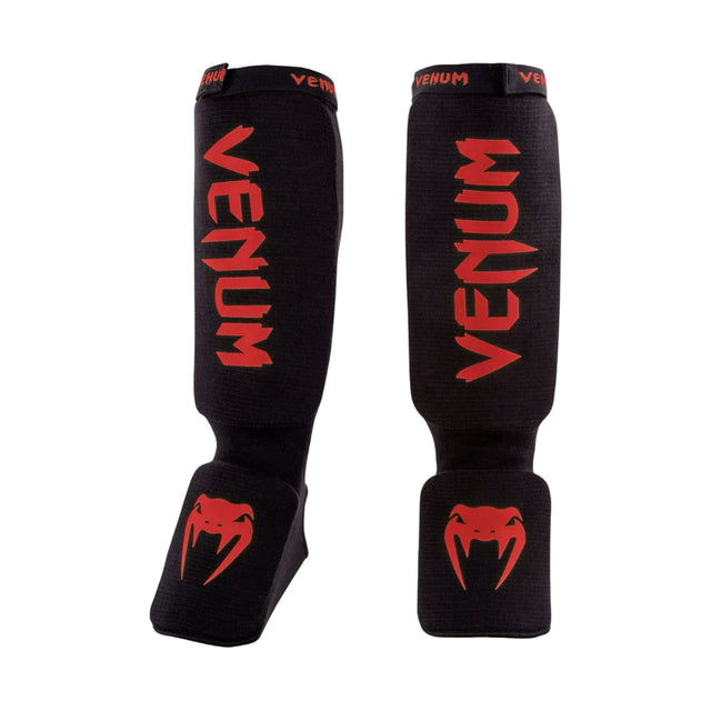 Venum Kontact Shin Guards Black/Red