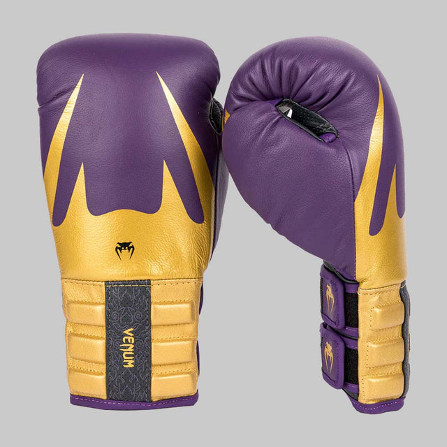 Venum Reverso Boxing Gloves Dark Purple/Gold
