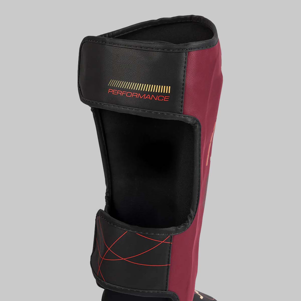 Venum Tactical XT Shin Guards Black/Burgundy/Gold