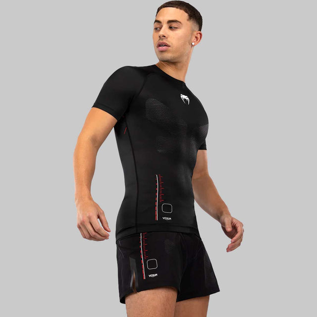 Venum Tactical XT Short Sleeve Rash Guard Black/Red