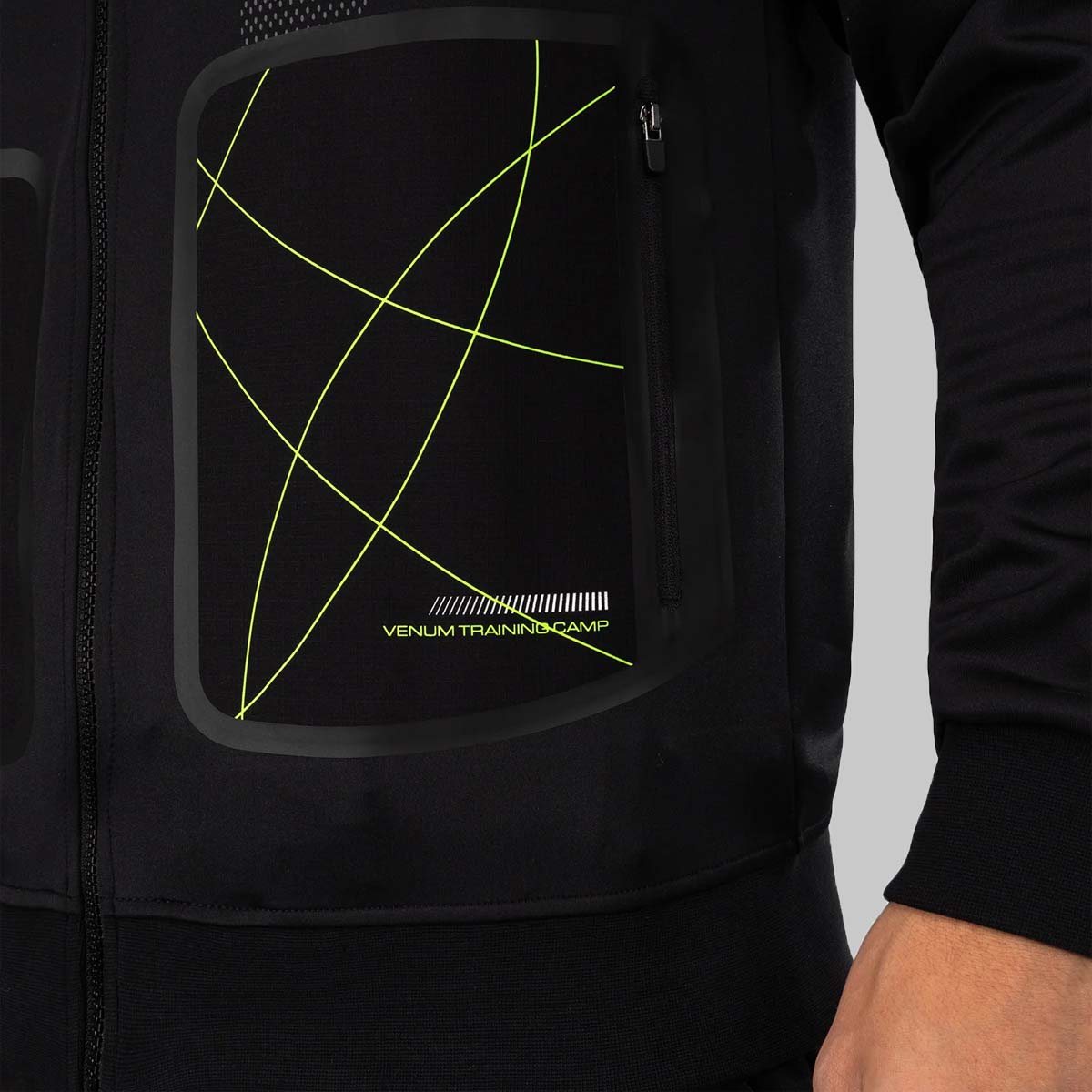 Venum Training Camp 4.0 Hoodie Black/Neo Green
