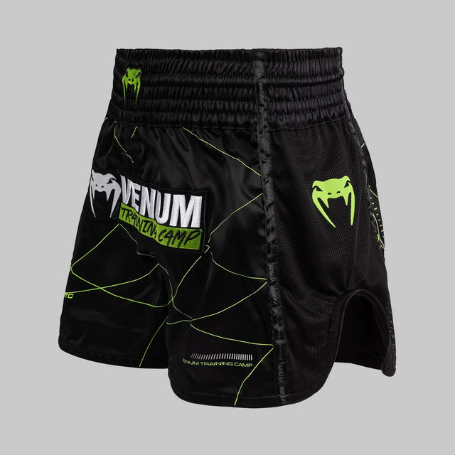 Venum Training Camp 4.0 Muay Thai Shorts Black/Neo Green