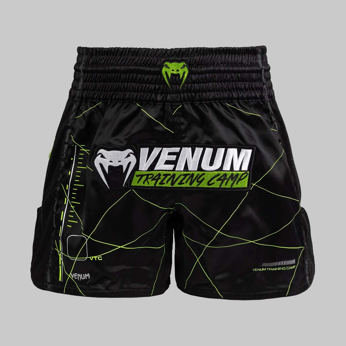 Venum Training Camp 4.0 Muay Thai Shorts Black/Neo Green