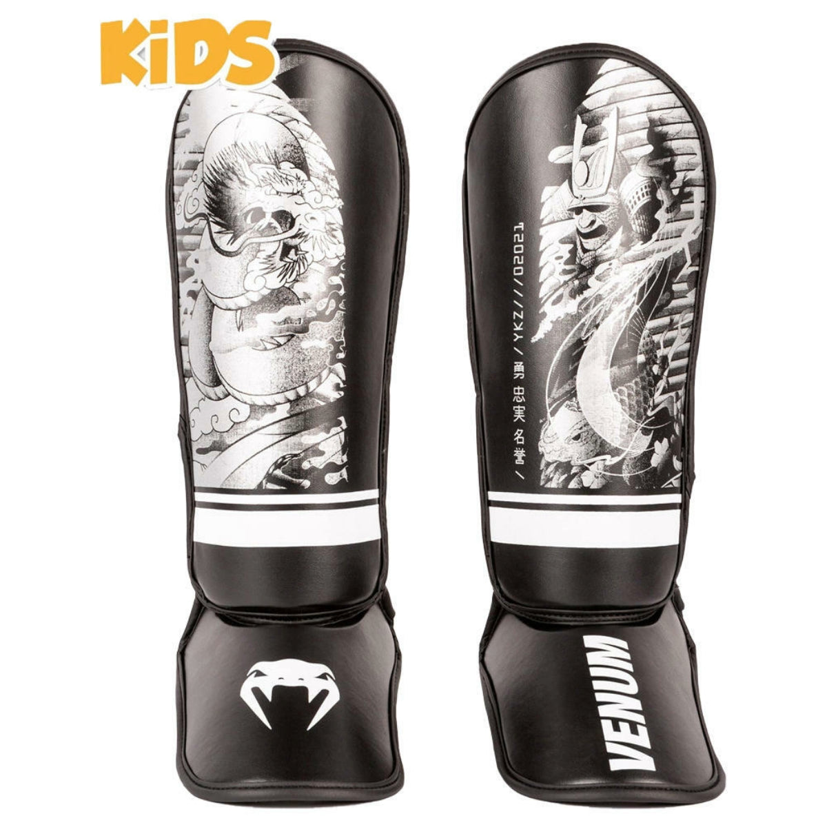 Venum ykz21 Kids Shin Guards Black/White