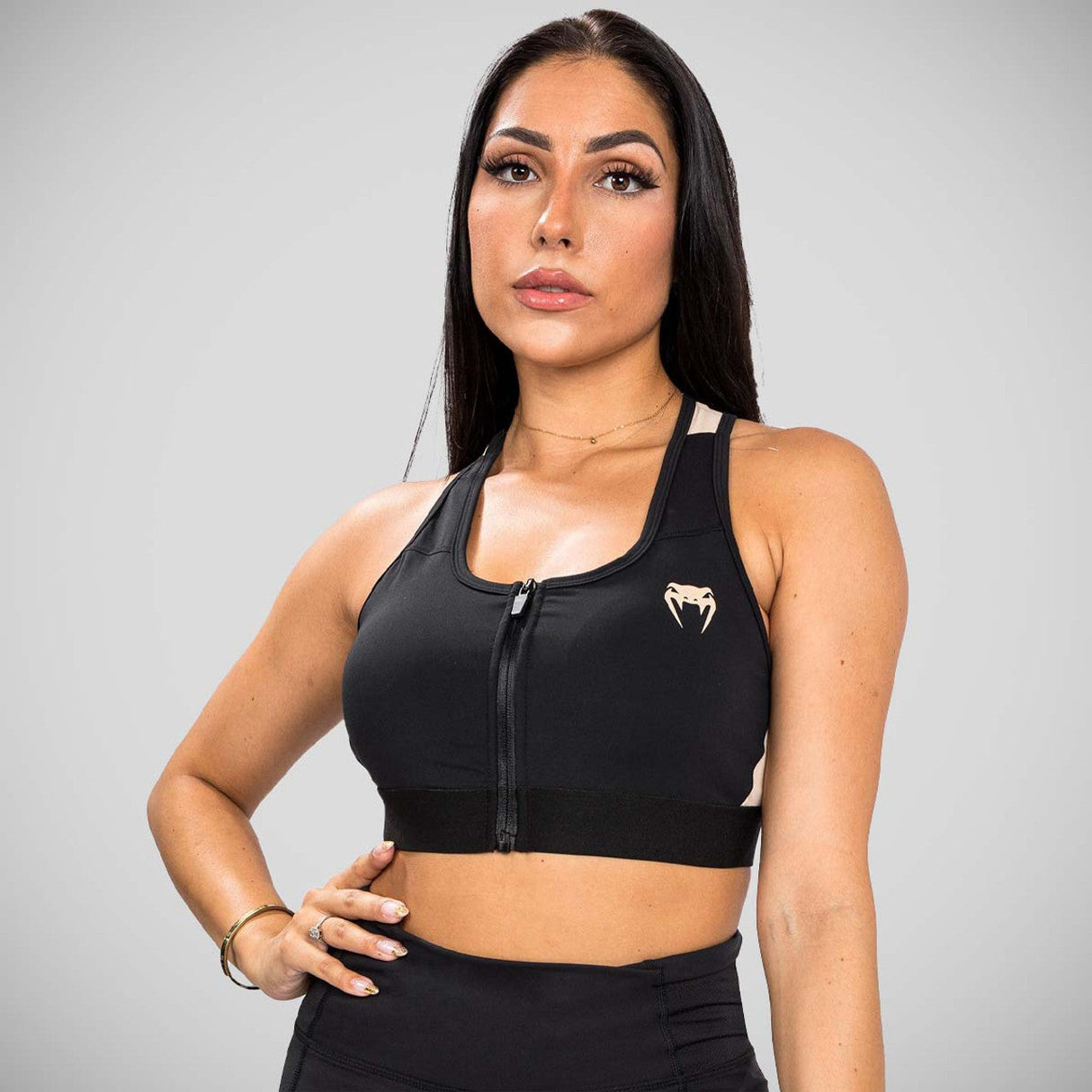 Venum Moto Sports Bra Black/Sand