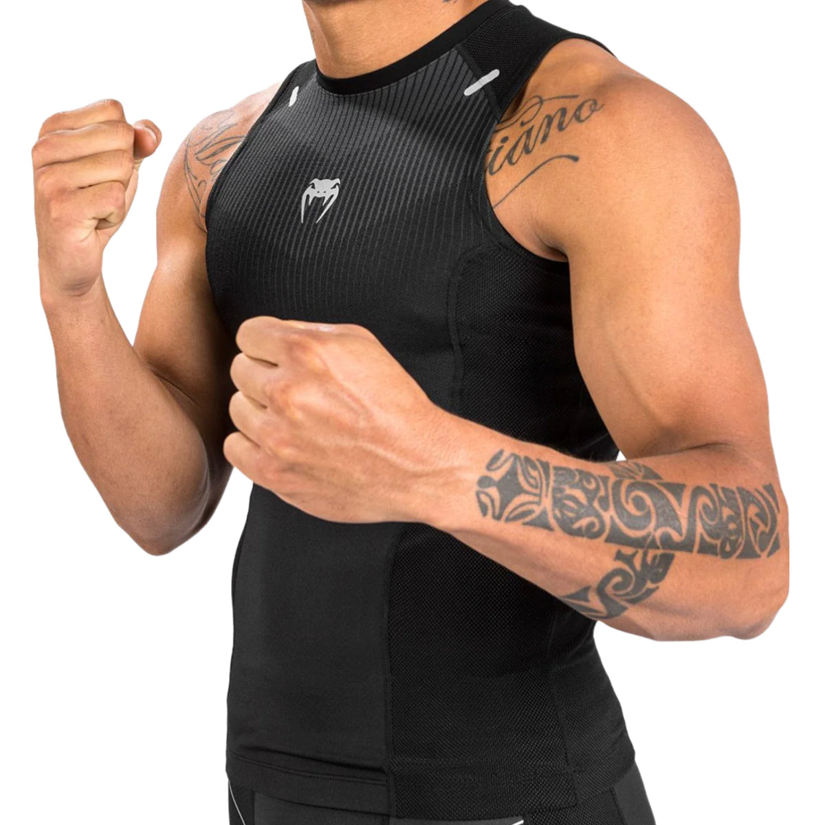 Venum Rashguard ermeløs biomecha svart