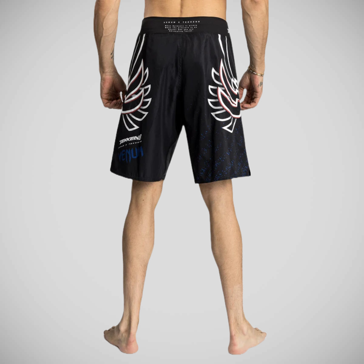 Venum X Tekken 8 Jin Kazama Fight Shorts Black/White