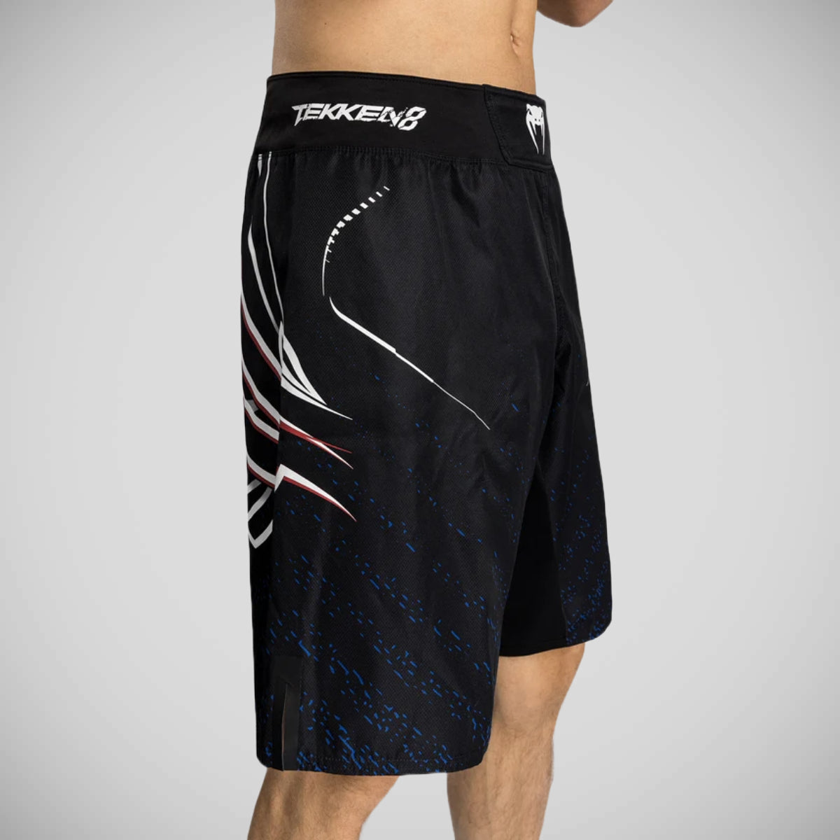 Venum X Tekken 8 Jin Kazama Fight Shorts Black/White