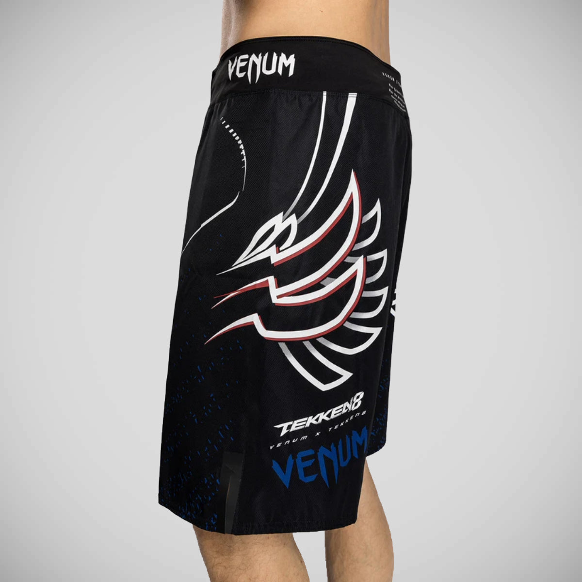 Venum X Tekken 8 Jin Kazama Fight Shorts Black/White