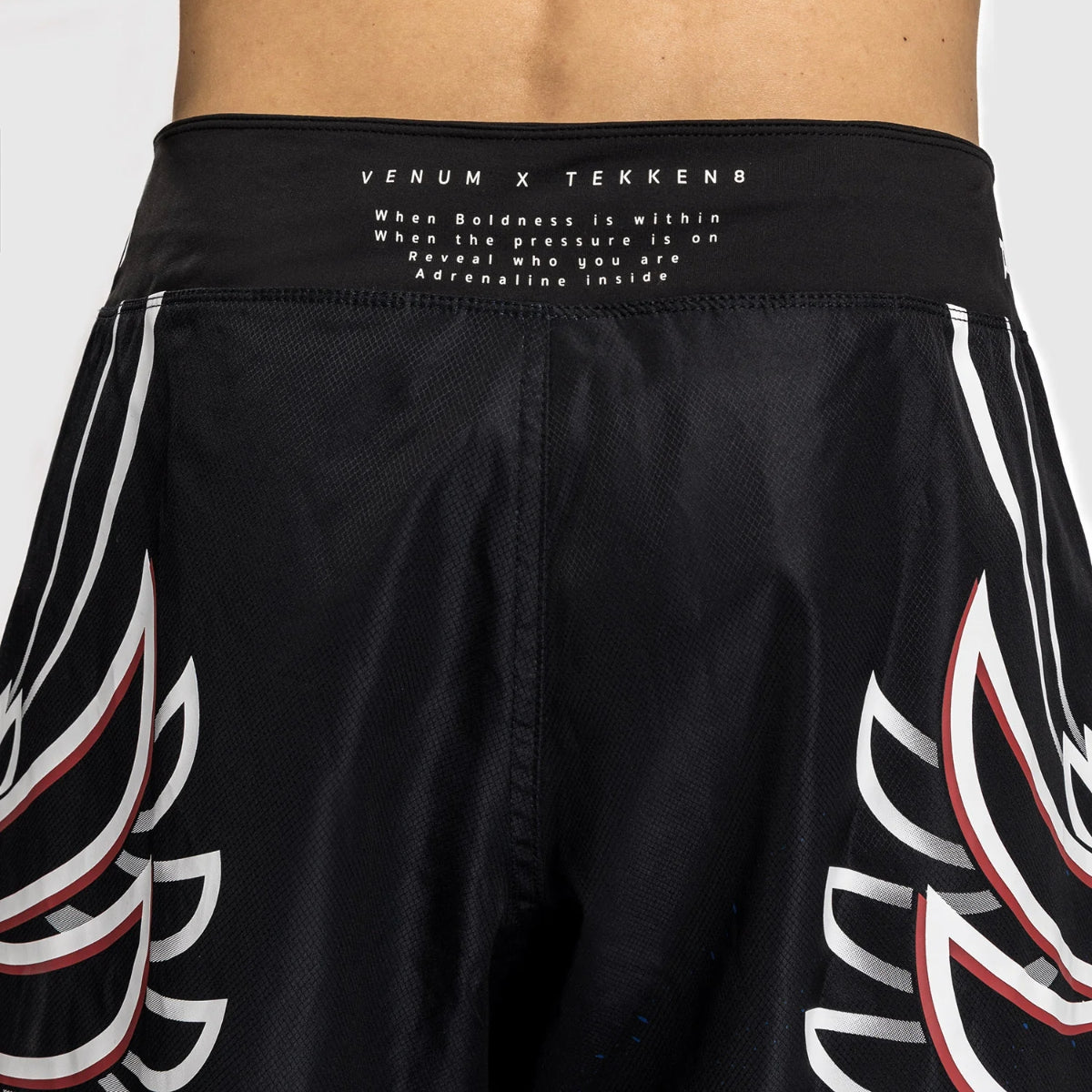 Venum X Tekken 8 Jin Kazama Fight Shorts Black/White