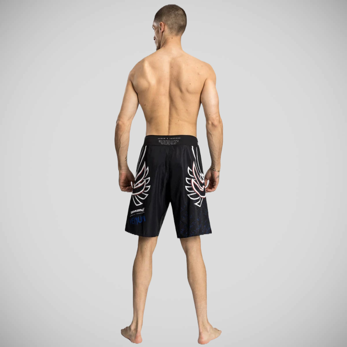 Venum X Tekken 8 Jin Kazama Fight Shorts Black/White