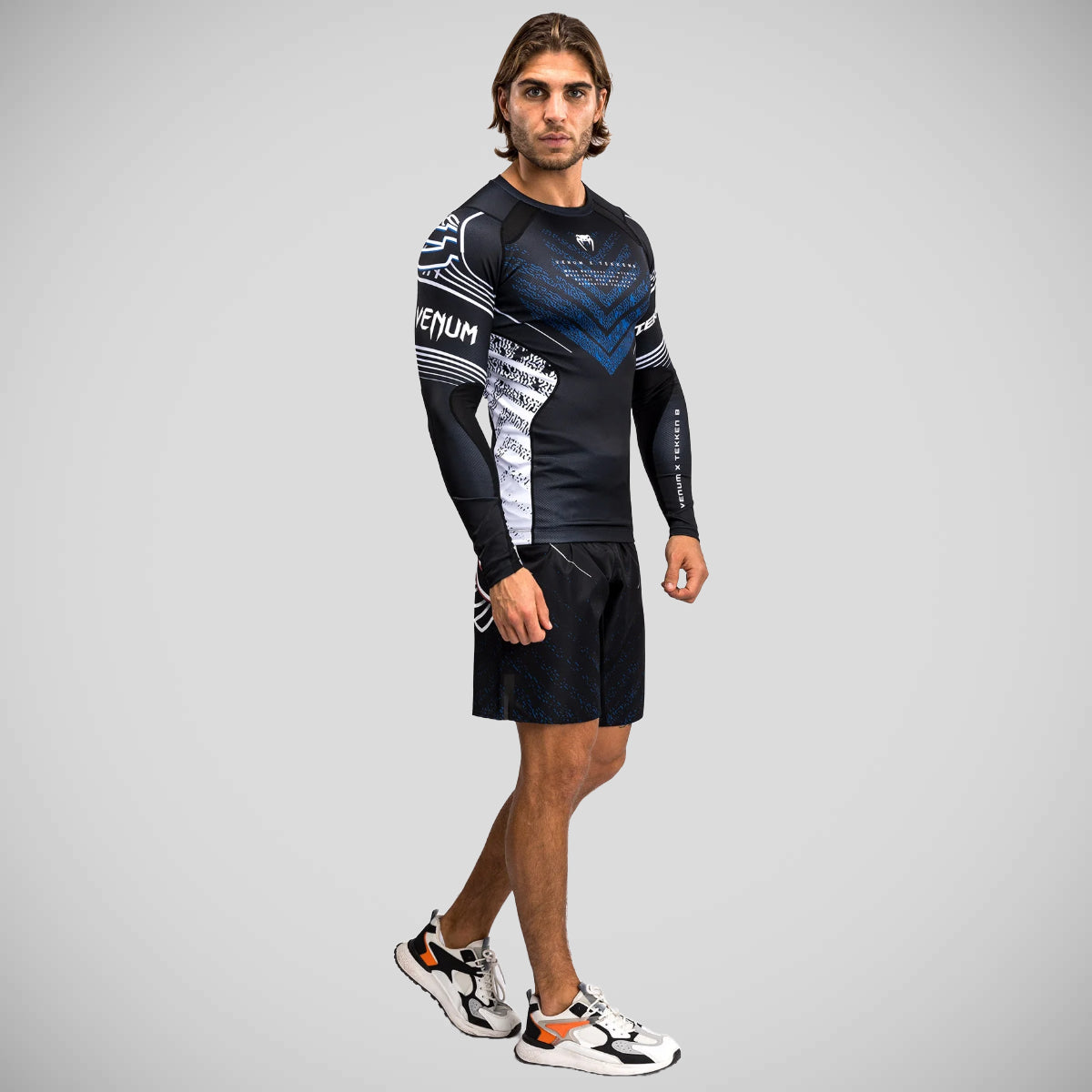 Venum x Tekken 8 Jin Kazama Rash Guard Black/White
