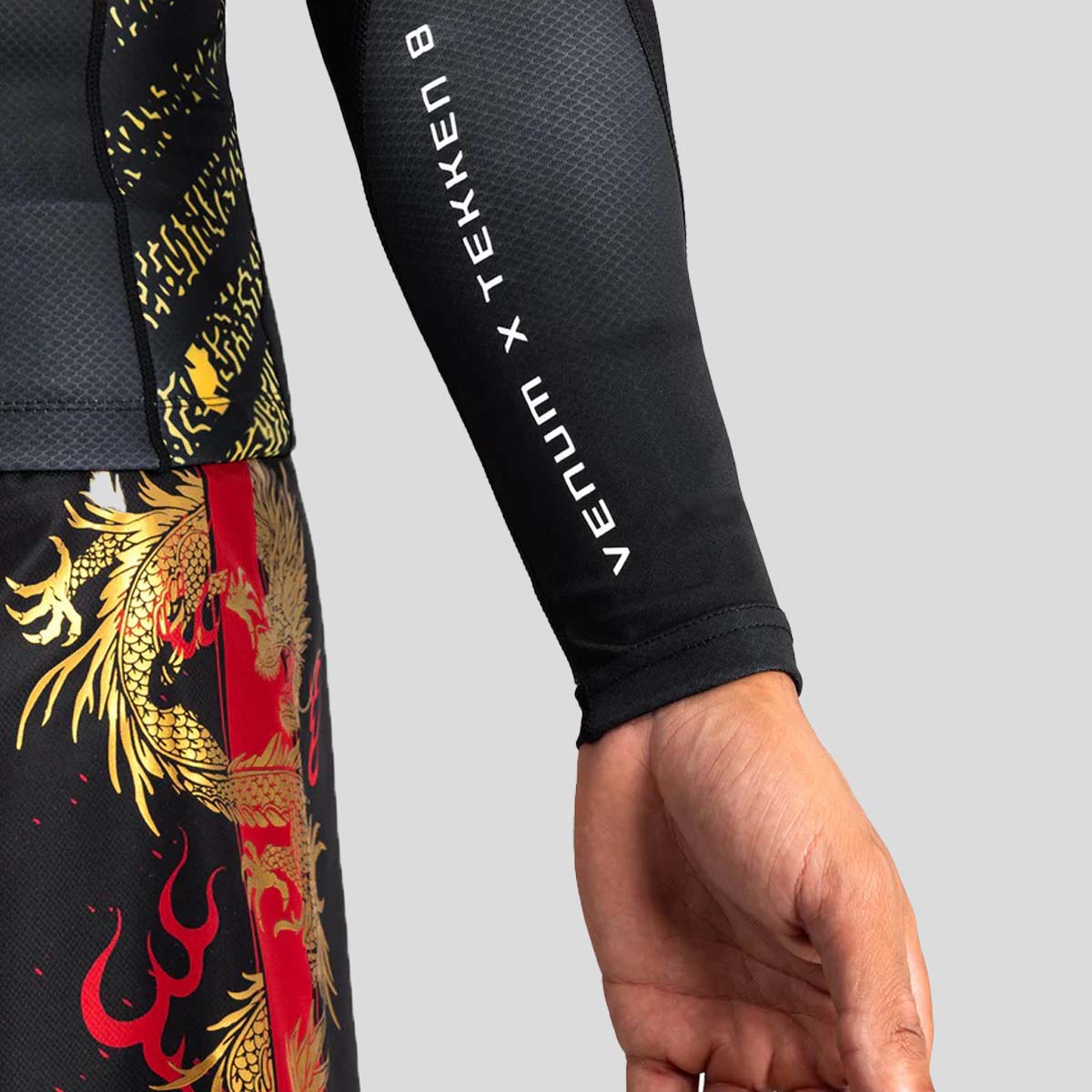 Venum x tekken 8 Маршалл Закон Раш охоронця Чорний/Золотий