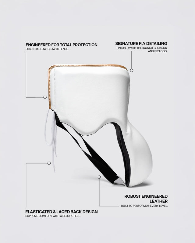 Fly Wraith X Groin Guard White/Grey/Gold