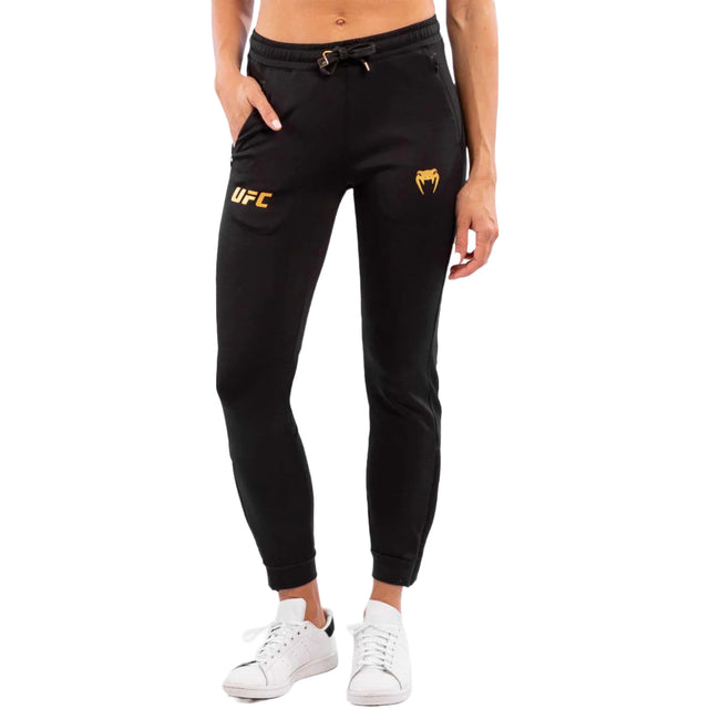 Venum UFC Authentic Fight Night Women's Walkout Joggers Black/Gold