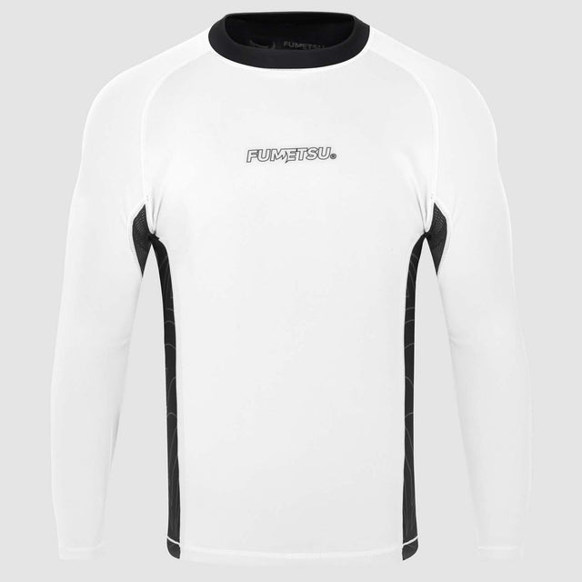 Fumetsu Icon Womens Long Sleeve Rash Guard White/Black