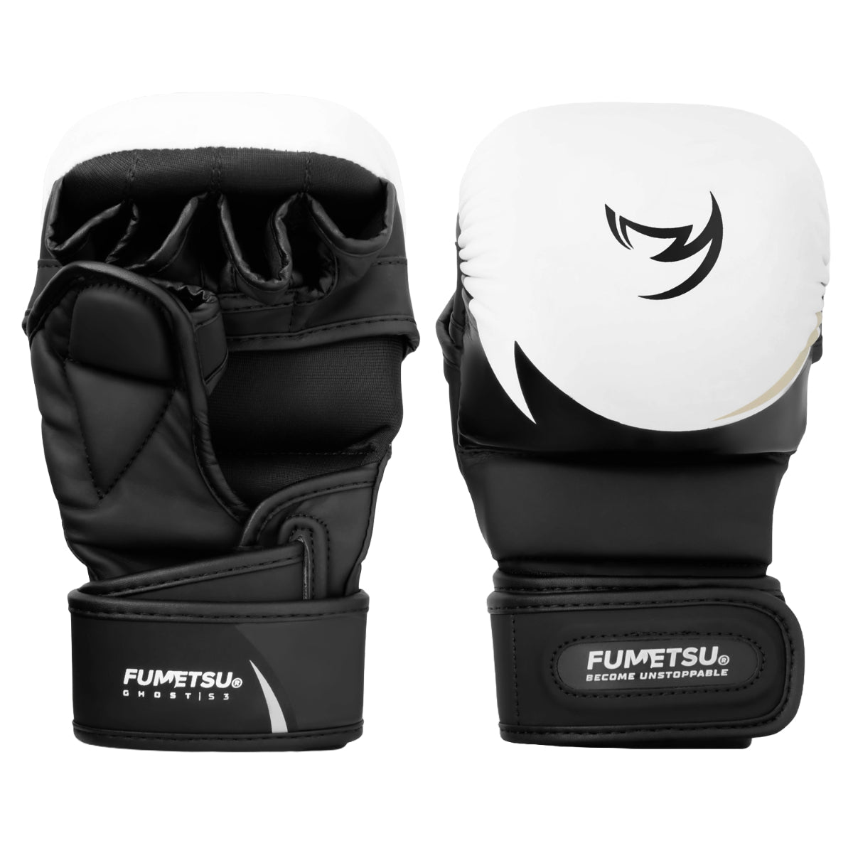 Fumetsu Ghost S3 Kids MMA Sparring Gloves White/Black/Gray
