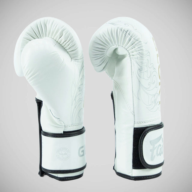 Fairtex BGVG3 X Glory Hook and Loop Fastening Boxing Gloves White