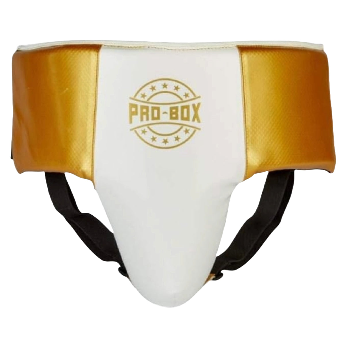Pro-Box-Champion Spar Abdo Guard Weiß/Gold