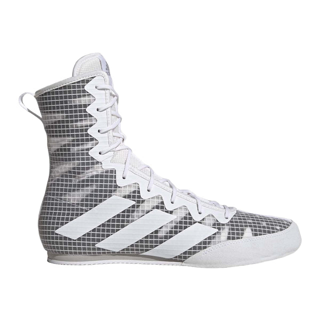 Adidas Box Hog 4 Boxing Boots White/Grey