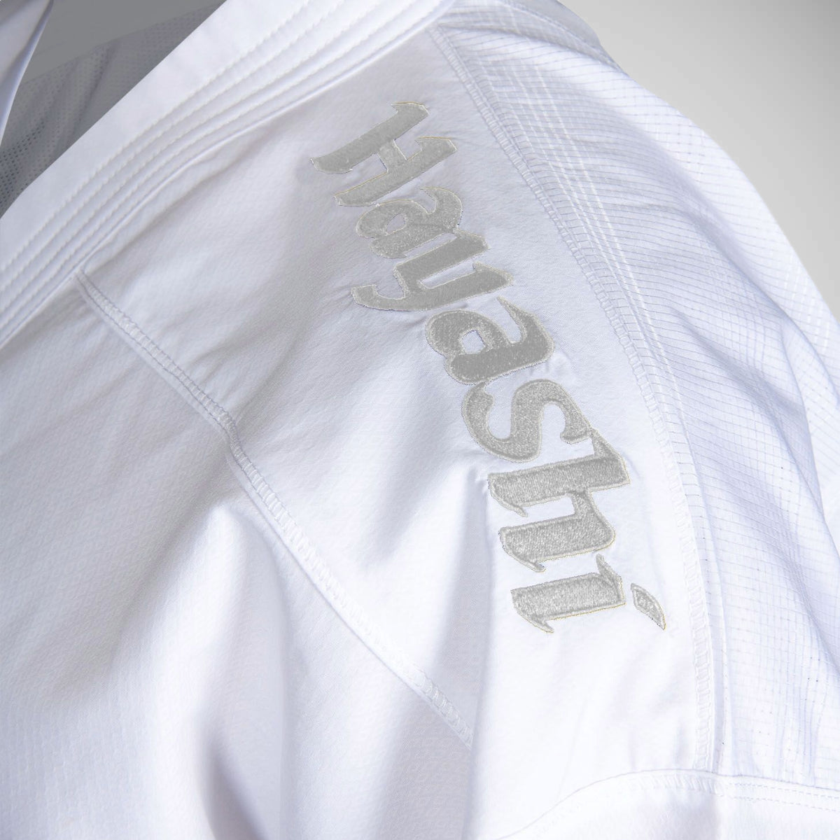 Hayashi Premium WKF aprovou Kumite Green Karate Gi White/White