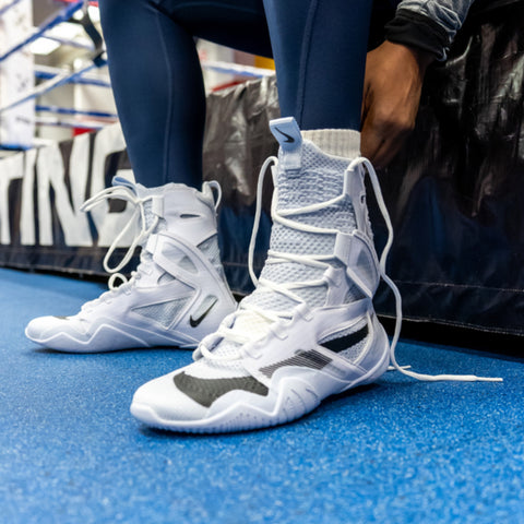 White Nike HyperKO 2.0 Boxing Boots