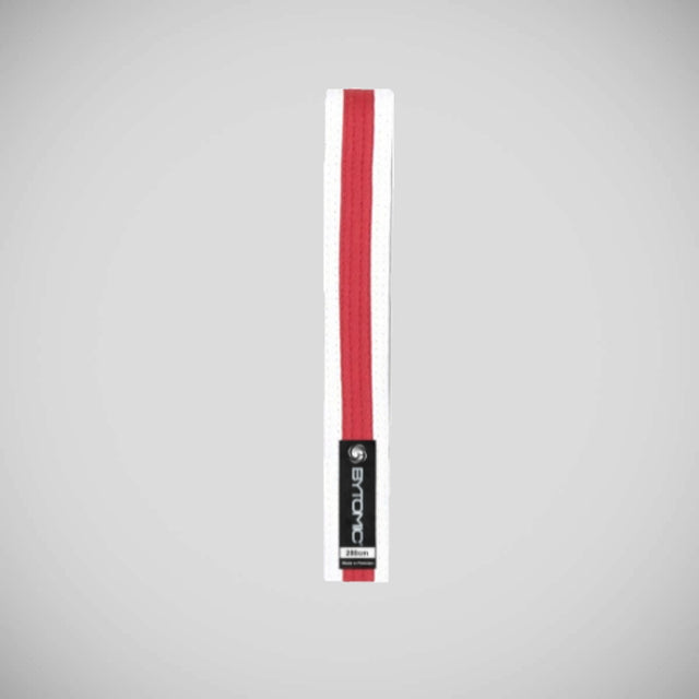 Bytomic Belt with Stripe White/Red