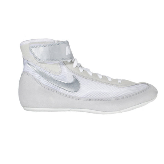 White/Silver Nike Speedsweep VII Wrestling Boots