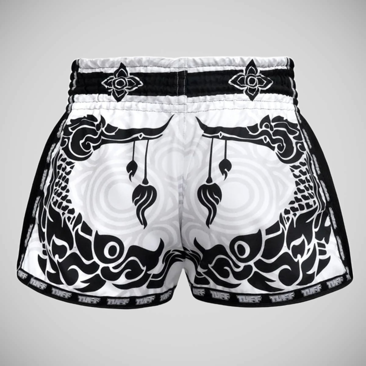 Tuff Sport MRS201 Retro -Stil die großen Hongsa Muay Thai Shorts Weiß