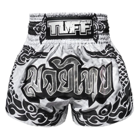 White TUFF Sport MS631 The Great Hongsa Muay Thai Shorts