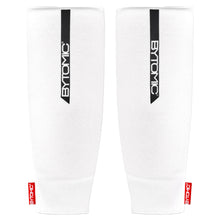 White/Black Bytomic Red Label Elasticated Shin Guards