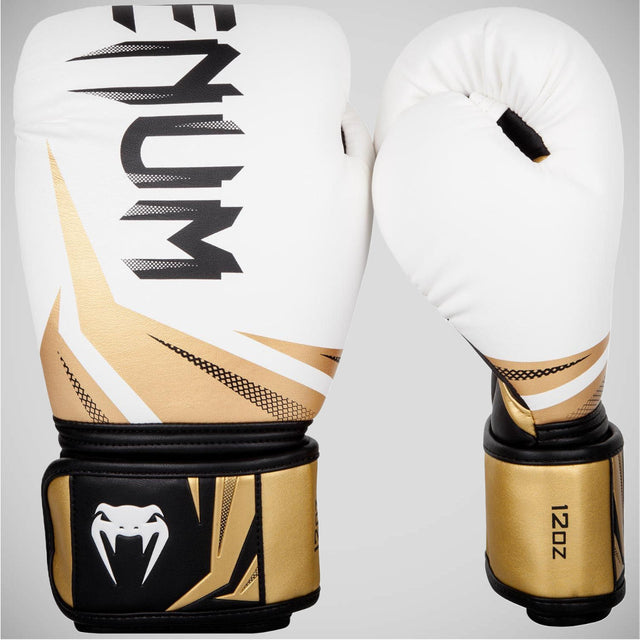 Venum Challenger 3.0 Boxing Gloves White/Black/Gold