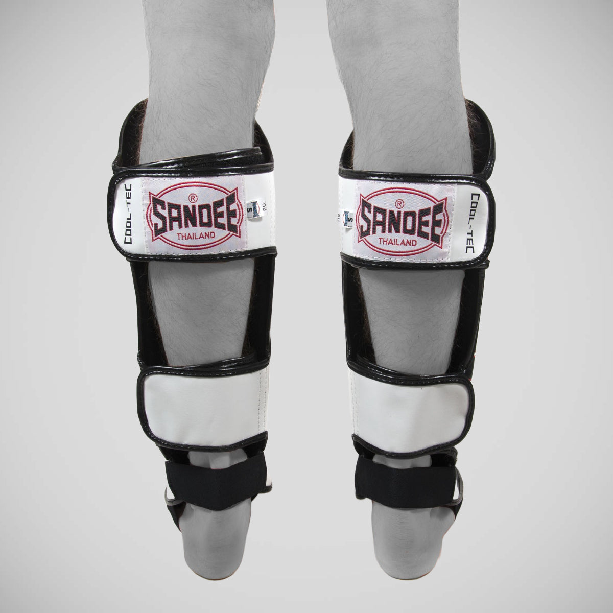 Sandee Cool-Tec Boot Shin Guards White/Black/Red