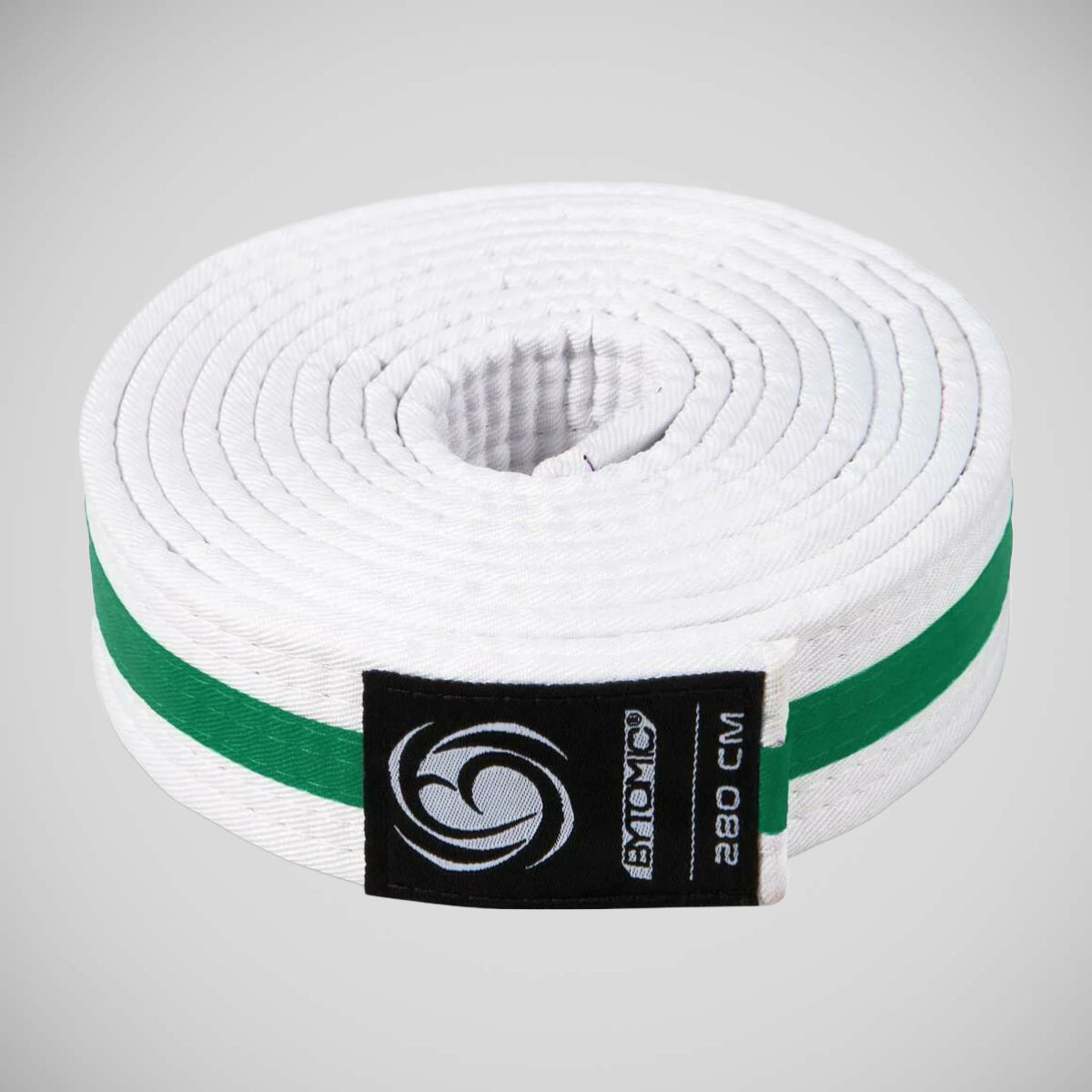 Bytomic Striped Polycotton Martial Arts Belt Pack von 10 Weiß/Grün
