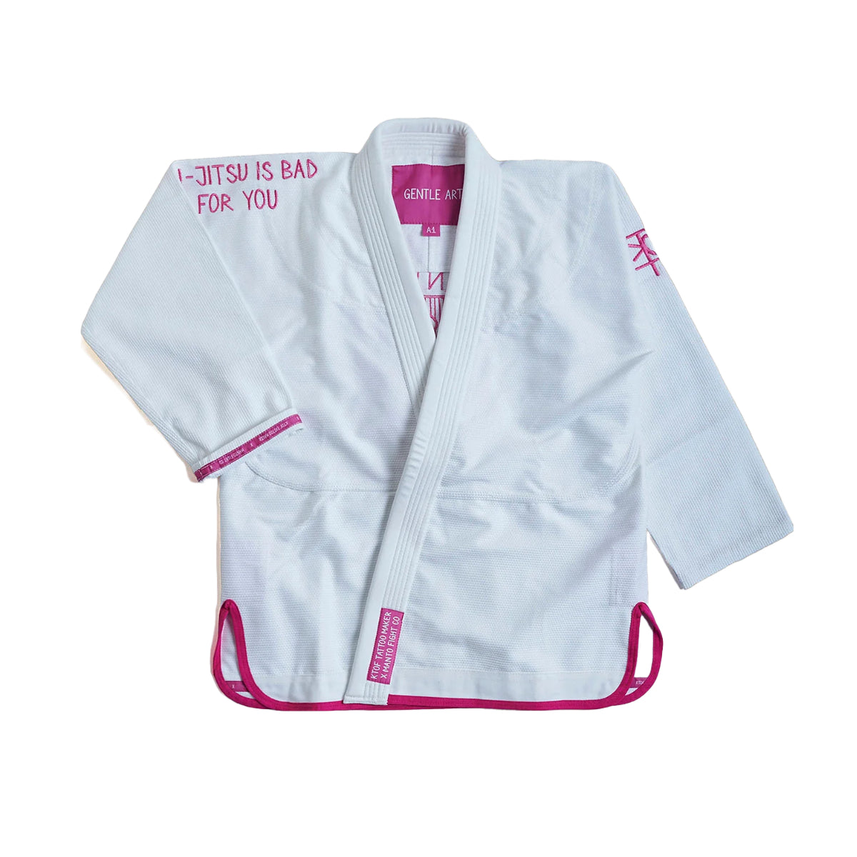 White Manto x KTOF Balaclava BJJ Gi