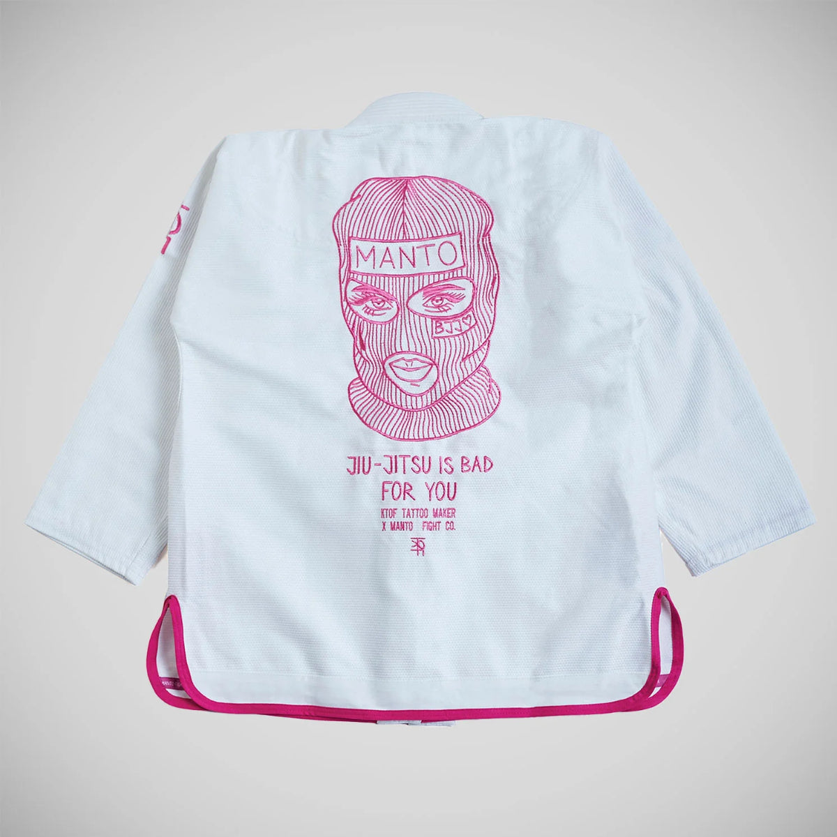 White Manto x KTOF Balaclava BJJ Gi