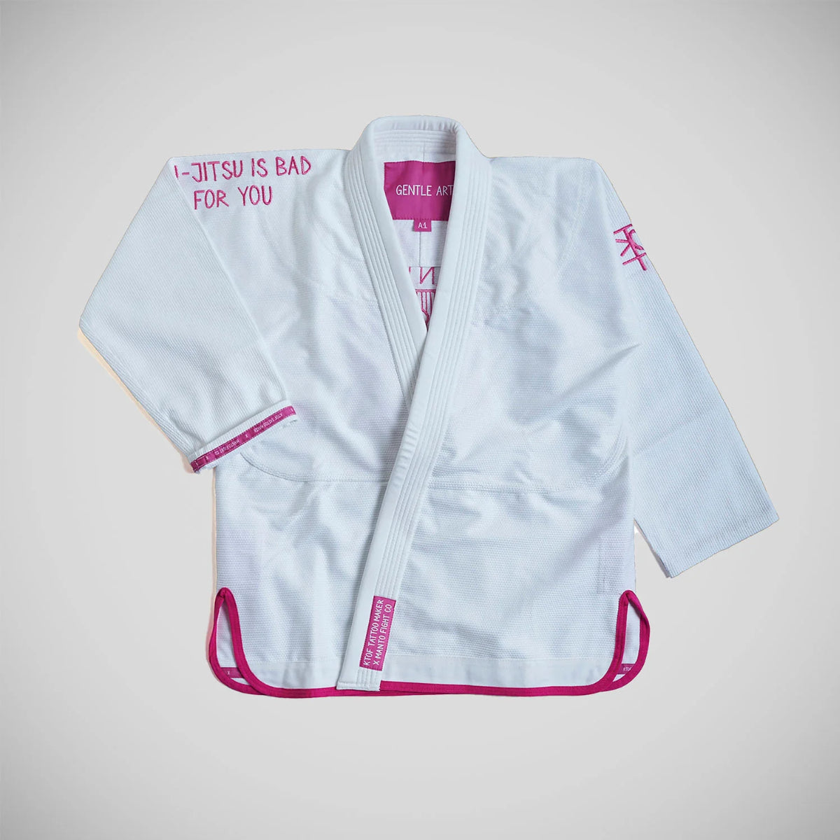 White Manto x KTOF Balaclava BJJ Gi