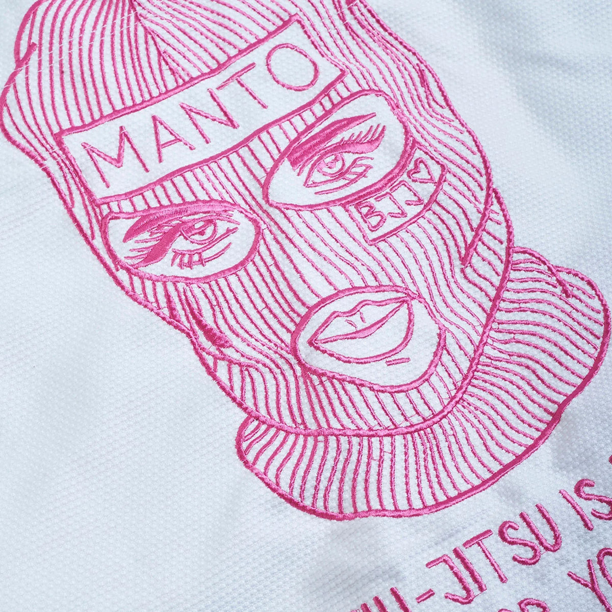 White Manto x KTOF Balaclava BJJ Gi