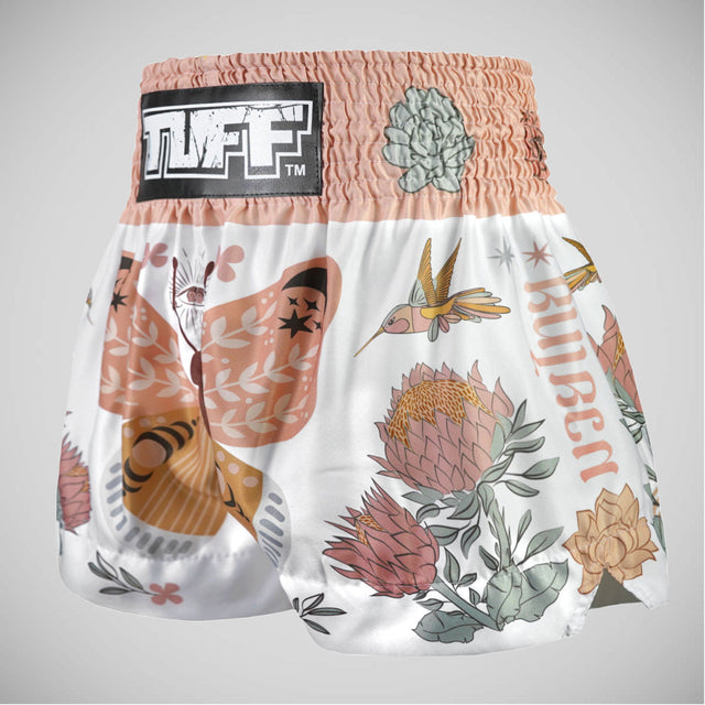 TUFF Sport MS678 The Origin of Hope Muay Thai Shorts White
