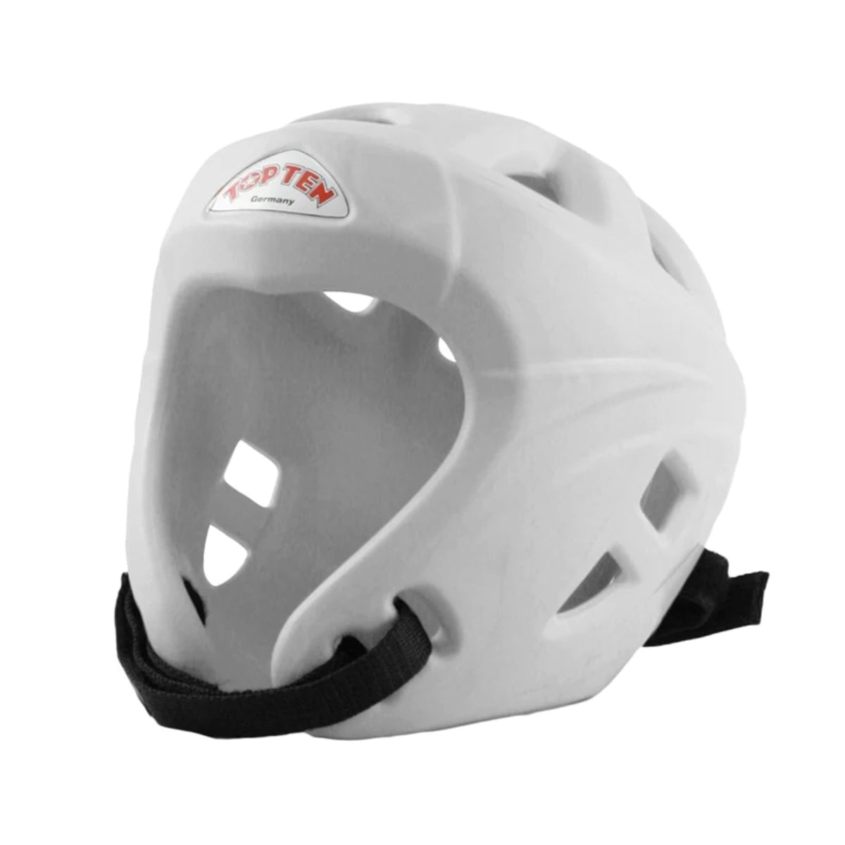 White Top Ten Avantgarde Head Guard   