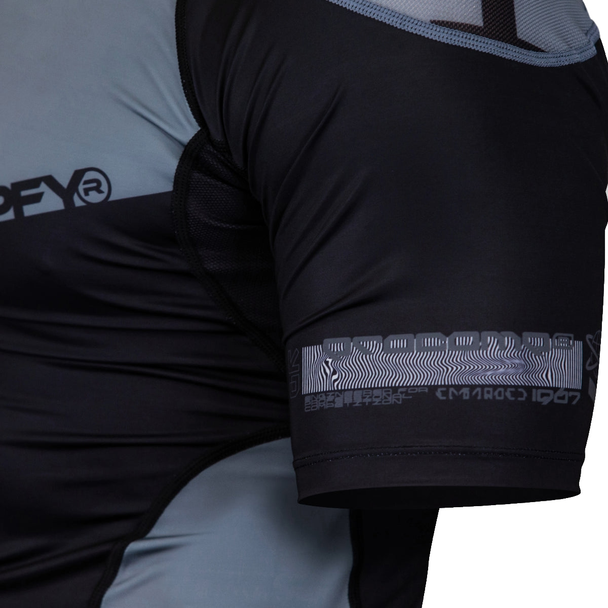 Hyperfly Supreme Edge z krótkim rękawem Wolf Grey