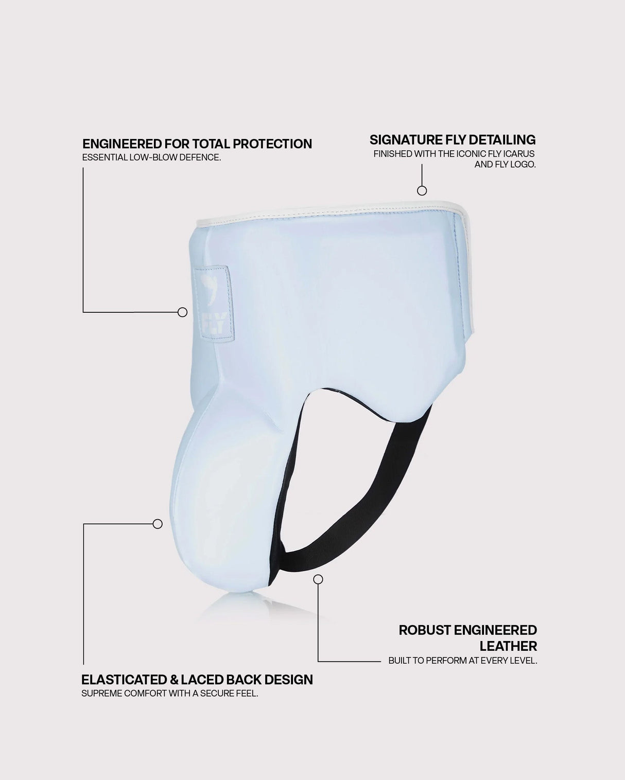 Fly Wraith X Groin Guard Powder Blue