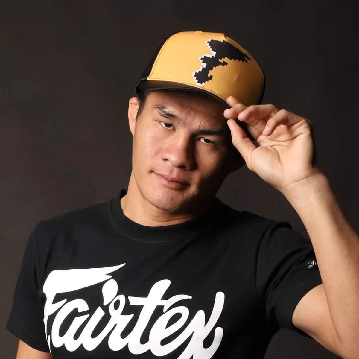 Fairtex Cap14 8 Bit Trucker Cap gelb/schwarz