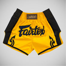 Yellow Fairtex BS1701 Slim Cut Muay Thai Shorts