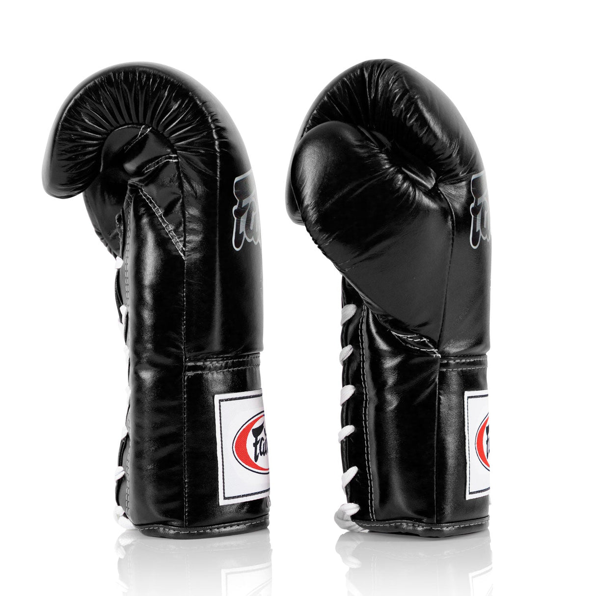 Fairtex BGL6 Lace-Up Competition Boxing Gloves Black